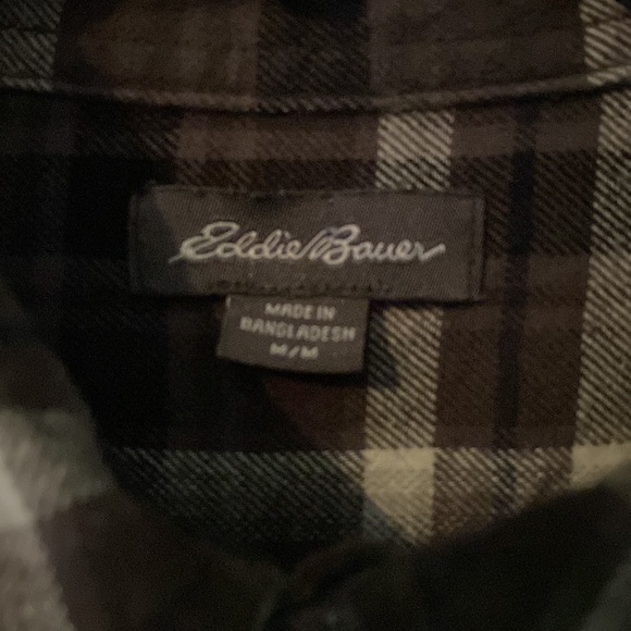 Eddie Bauer flannel plaid shirt nwt - Picture 3 of 4